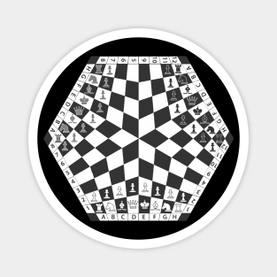 Hexagonal chessboard Magnet